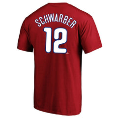 Kyle Schwarber Philadelphia Phillies Fanatics Big & Tall Name & Number T-Shirt - Red T-shirts