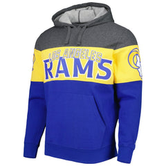 Los Angeles Rams Starter Extreme Pullover Hoodie Heather Charcoal/Royal