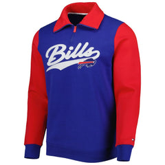 Buffalo Bills Tommy Hilfiger Aiden Quarter-Zip Sweatshirt Royal/Red