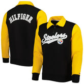 Pittsburgh Steelers Tommy Hilfiger Aiden Quarter-Zip Sweatshirt Black/Gold