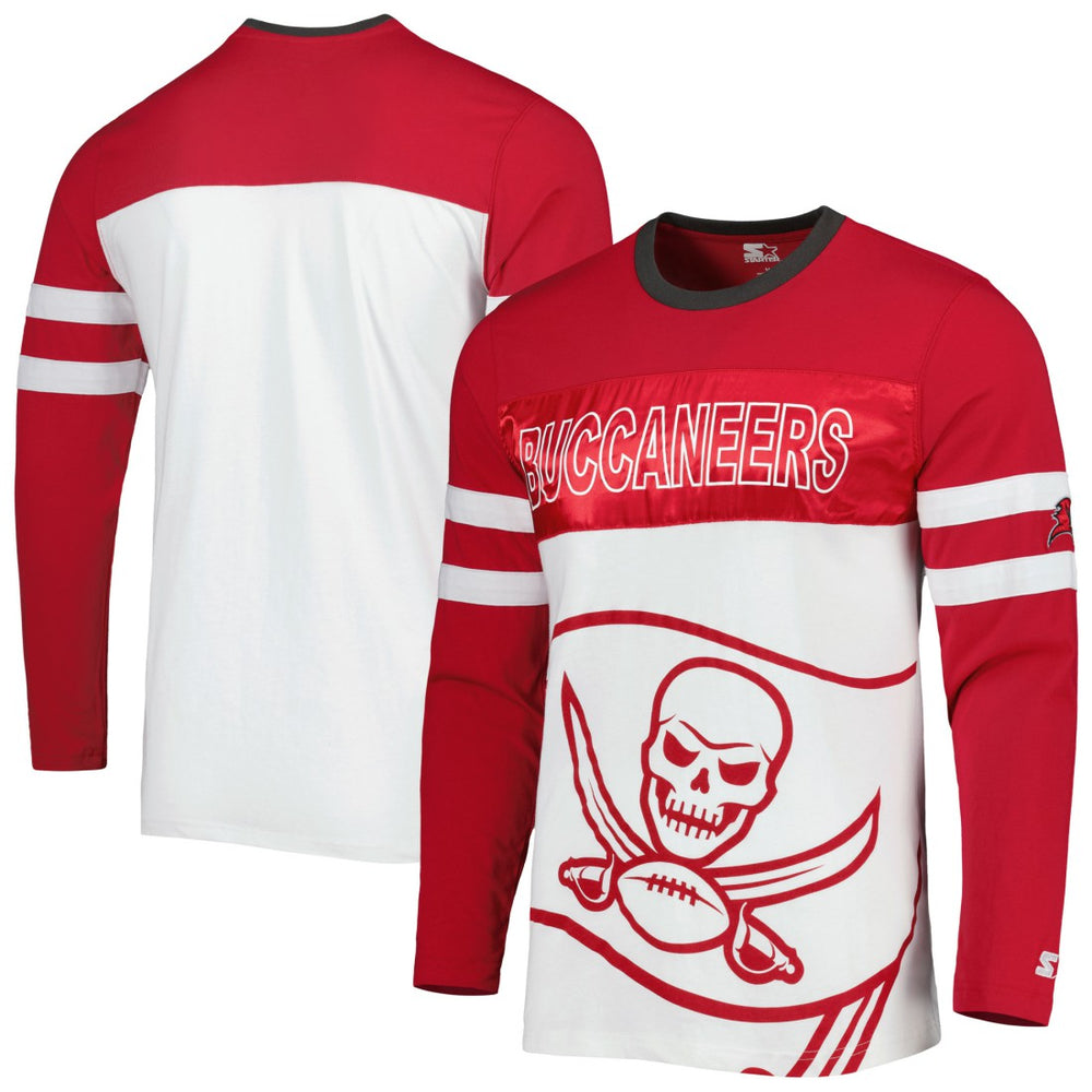 Tampa Bay Buccaneers Starter Halftime Long Sleeve T-Shirt Red/White