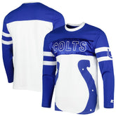 Indianapolis Colts Starter Halftime Long Sleeve T-Shirt Royal/White