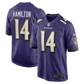 NFL Kyle Hamilton Baltimore Ravens Player Game Jersey - Purple
