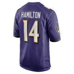 NFL Kyle Hamilton Baltimore Ravens Player Game Jersey - Purple