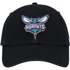 Charlotte Hornets '47 Core Logo Clean Up Adjustable Hat Black