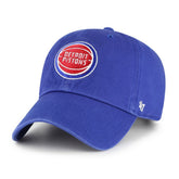 Detroit Pistons '47 Core Logo Clean Up Adjustable Hat Royal