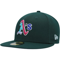 Athletics New Era 1989 World Series Polar Lights 59FIFTY Fitted Hat - Green Hats