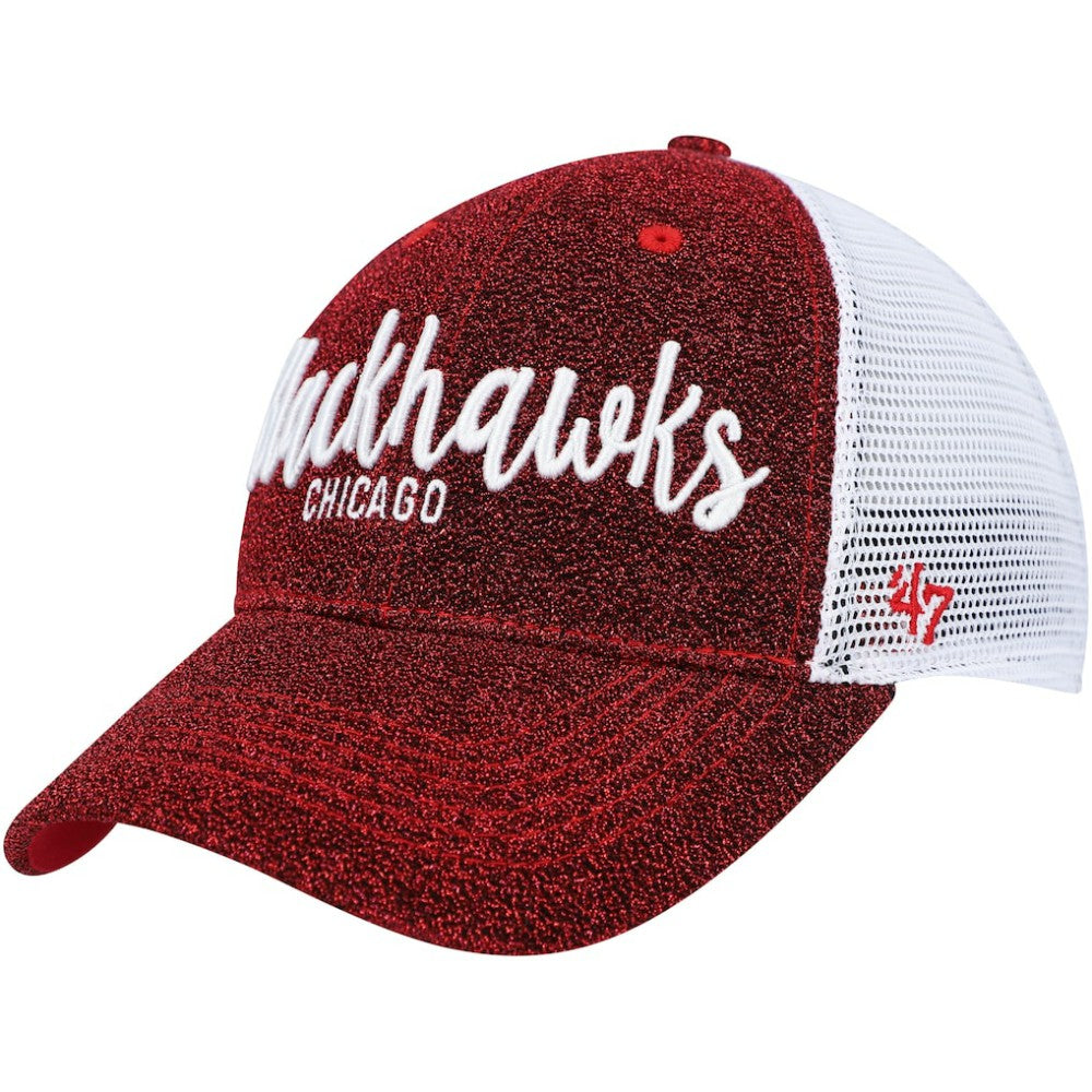 NHL Chicago Blackhawks '47 Women's Encore MVP Trucker Snapback Hat - Red/White