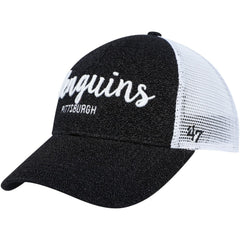 NHL Pittsburgh Penguins '47 Women's Encore MVP Trucker Snapback Hat - Black/White