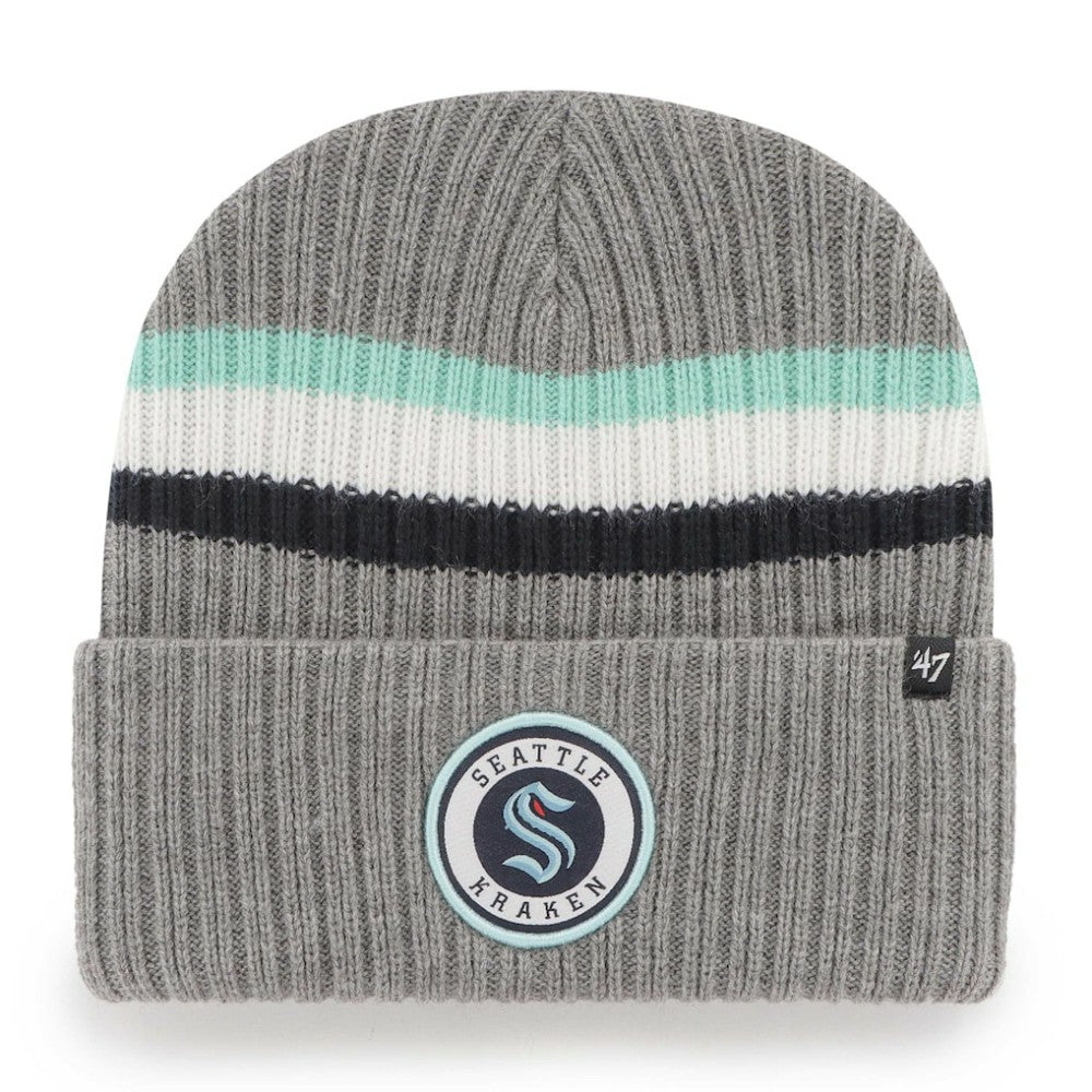 NHL Seattle Kraken '47 Highline Cuffed Knit Hat - Charcoal