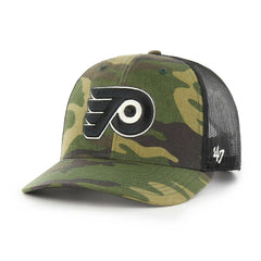 NHL Philadelphia Flyers '47 Trucker Snapback Hat - Camo/Black
