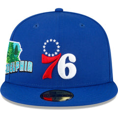 Philadelphia 76ers Stateview 59FIFTY Fitted Hat Royal