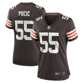 NFL Ethan Pocic Cleveland Browns Women's Game Jersey - Brown