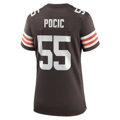 NFL Ethan Pocic Cleveland Browns Women's Game Jersey - Brown