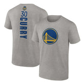 Stephen Curry Golden State Warriors Playmaker Name & Number T-Shirt Heathered Gray
