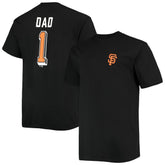 San Francisco Giants Big & Tall Father's Day #1 Dad T-Shirt - Black T-shirts
