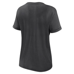 Las Vegas Raiders Women's Hit Snow Washed T-Shirt Charcoal