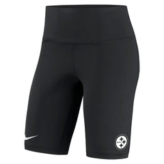 Pittsburgh Steelers Women's Biker Shorts Black