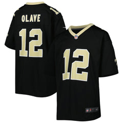 NFL Chris Olave New Orleans Saints Youth Game Jersey - Black