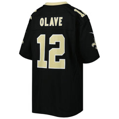 NFL Chris Olave New Orleans Saints Youth Game Jersey - Black