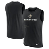 New Orleans Saints Muscle Trainer Tank Top Black
