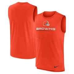 Cleveland Browns Muscle Trainer Tank Top Orange