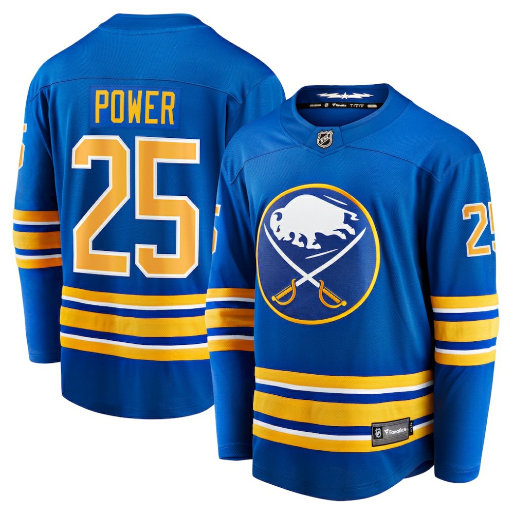 NHL Owen Power Buffalo Sabres Fanatics Home Breakaway Player Jersey - Royal