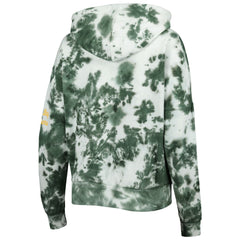 Green Bay Packers New Era Women's Cloud Dye Fleece Pullover Hoodie Green