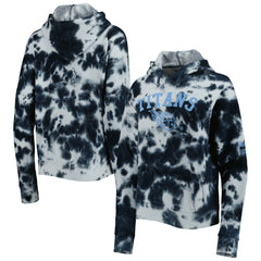Tennessee Titans New Era Women's Cloud Dye Fleece Pullover Hoodie Navy