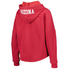 Arizona Cardinals New Era Women's Foil Sleeve Pullover Hoodie Cardinal