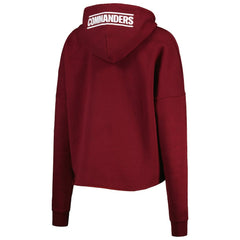 Washington Commanders New Era Women's Foil Sleeve Pullover Hoodie Burgundy