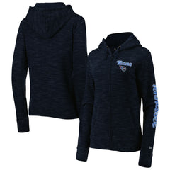 Tennessee Titans New Era Women's Reverse Full-Zip Hoodie Navy