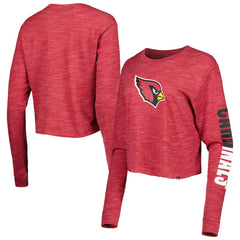 Arizona Cardinals New Era Women's Crop Long Sleeve T-Shirt Cardinal