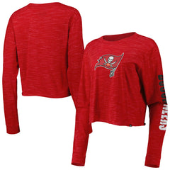 Tampa Bay Buccaneers New Era Women's Crop Long Sleeve T-Shirt Red
