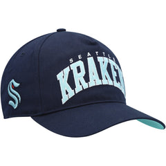 NHL Seattle Kraken '47 Block Arch Hitch Snapback Hat - Deep Sea Blue