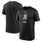 Baltimore Orioles Nike City Connect Large Logo T-Shirt - Black T-shirts