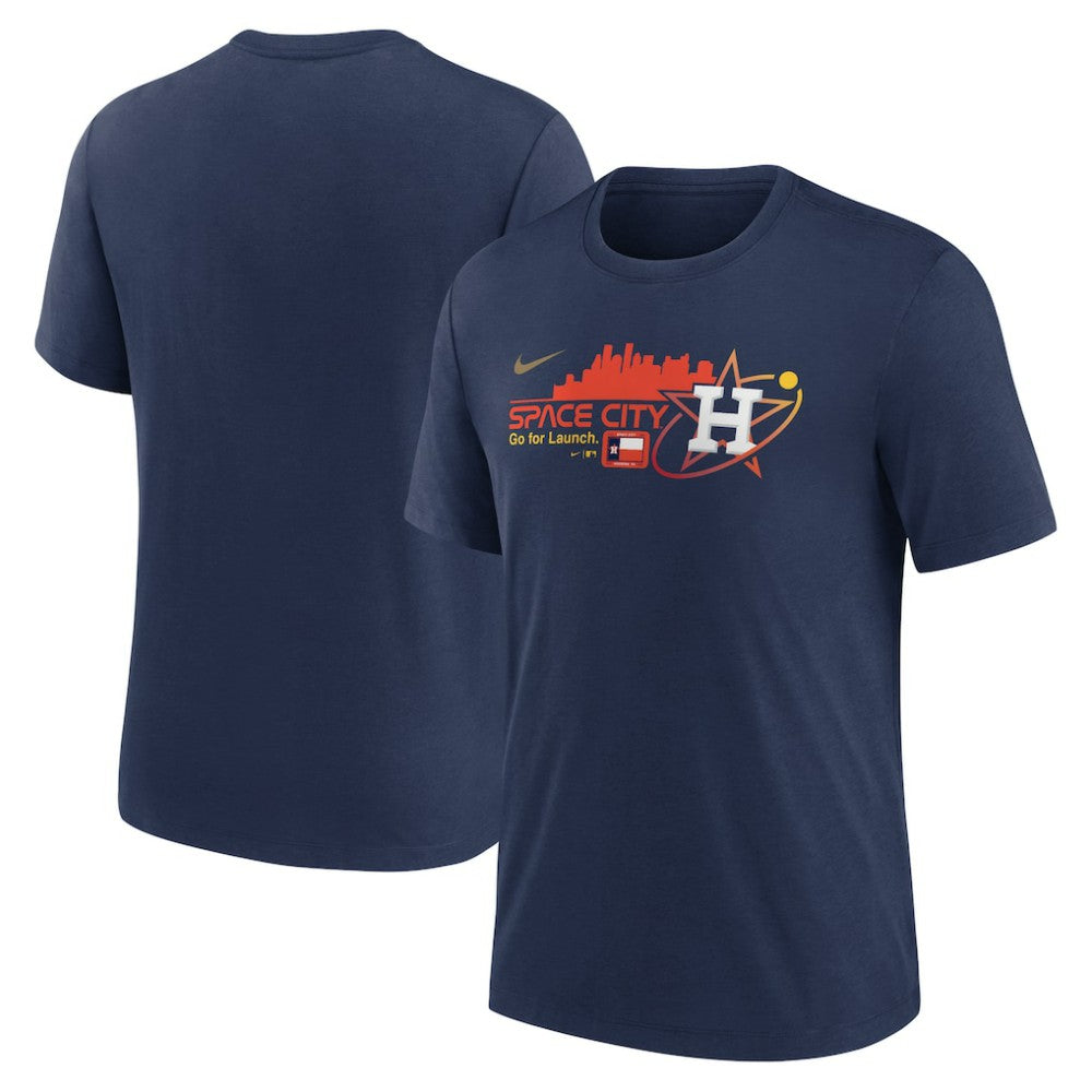 Houston Astros Nike City Connect Tri-Blend T-Shirt - Navy T-shirts