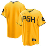 MLB Pittsburgh Pirates Nike City Connect Replica Jersey - Gold
