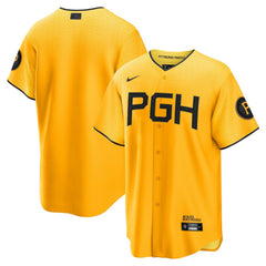 MLB Pittsburgh Pirates Nike City Connect Replica Jersey - Gold