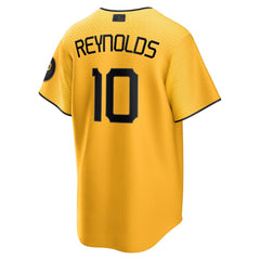 MLB Bryan Reynolds Pittsburgh Pirates Nike City Connect Replica Player Jersey - Gold