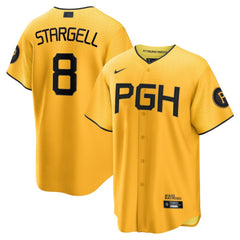 MLB Willie Stargell Pittsburgh Pirates Nike City Connect Replica Player Jersey - Gold
