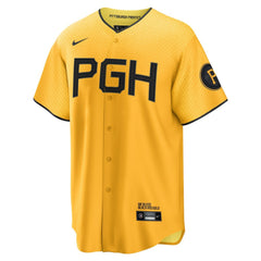 MLB Willie Stargell Pittsburgh Pirates Nike City Connect Replica Player Jersey - Gold