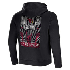 Arizona Cardinals NFL x Darius Rucker Collection Rocker Full-Zip Hoodie Black