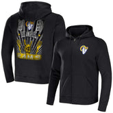 Los Angeles Rams NFL x Darius Rucker Collection Rocker Full-Zip Hoodie Black