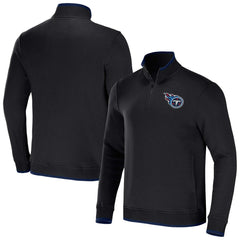Tennessee Titans NFL x Darius Rucker Collection Logo Quarter-Zip Top Black