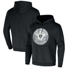 Las Vegas Raiders NFL x Darius Rucker Collection Washed Pullover Hoodie Black