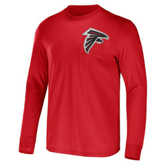 Atlanta Falcons NFL x Darius Rucker Collection Team Long Sleeve Pocket T-Shirt Red