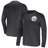 Pittsburgh Steelers NFL x Darius Rucker Collection Team Long Sleeve Pocket T-Shirt Black
