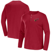 Arizona Cardinals NFL x Darius Rucker Collection Slub Jersey Henley Long Sleeve T-Shirt Cardinal