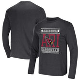 Arizona Cardinals NFL x Darius Rucker Collection Long Sleeve T-Shirt Heathered Charcoal